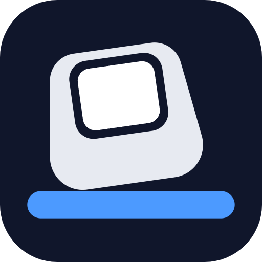 The Keyperch mark: four keycaps on a dark square, the top right one lit blue.
